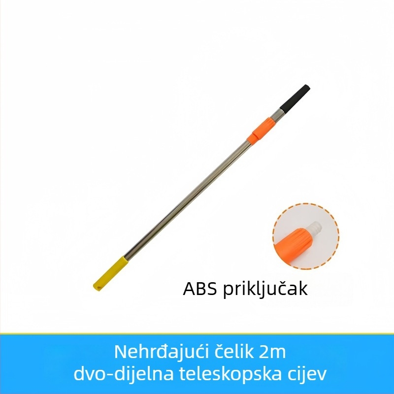 Teleskopski štap za valjkove četke za bojenje, konstrukcija od nehrđajućeg čelika i aluminijske legure, prošireni spojni dizajn