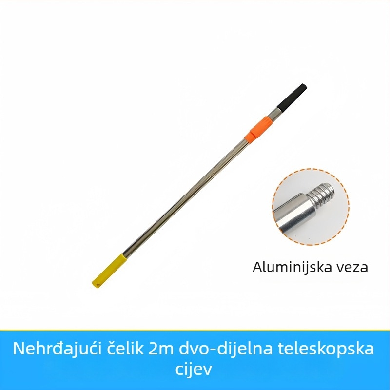 Teleskopski štap za valjkove četke za bojenje, konstrukcija od nehrđajućeg čelika i aluminijske legure, prošireni spojni dizajn