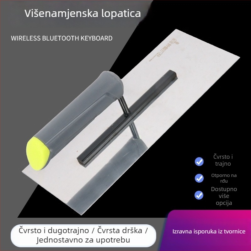 Špatula za žbukanje s plastičnom drškom i željeznom pločom, debljina 0,8 mm, Ye Lao San