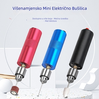 Mini multifunkcionalna električna brusilica za poliranje, rezanje i graviranje s mogućnošću bušenja perli — napajanje AC, 12V