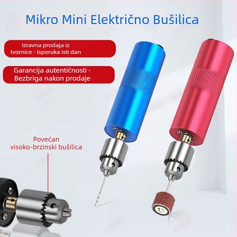 Mini multifunkcionalna električna brusilica za poliranje, rezanje i graviranje s mogućnošću bušenja perli — napajanje AC, 12V