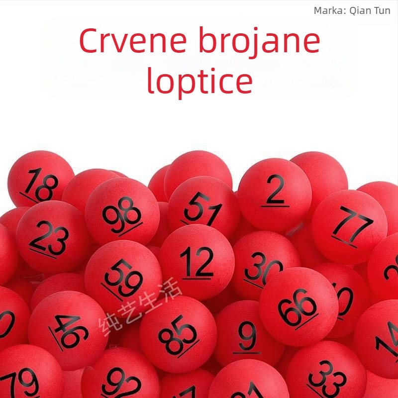 Lutrijska lopta za stolni tenis s digitalnim brojevima - Marka Roll along; Materijal: Drugo; Primjenjivo: Drugo