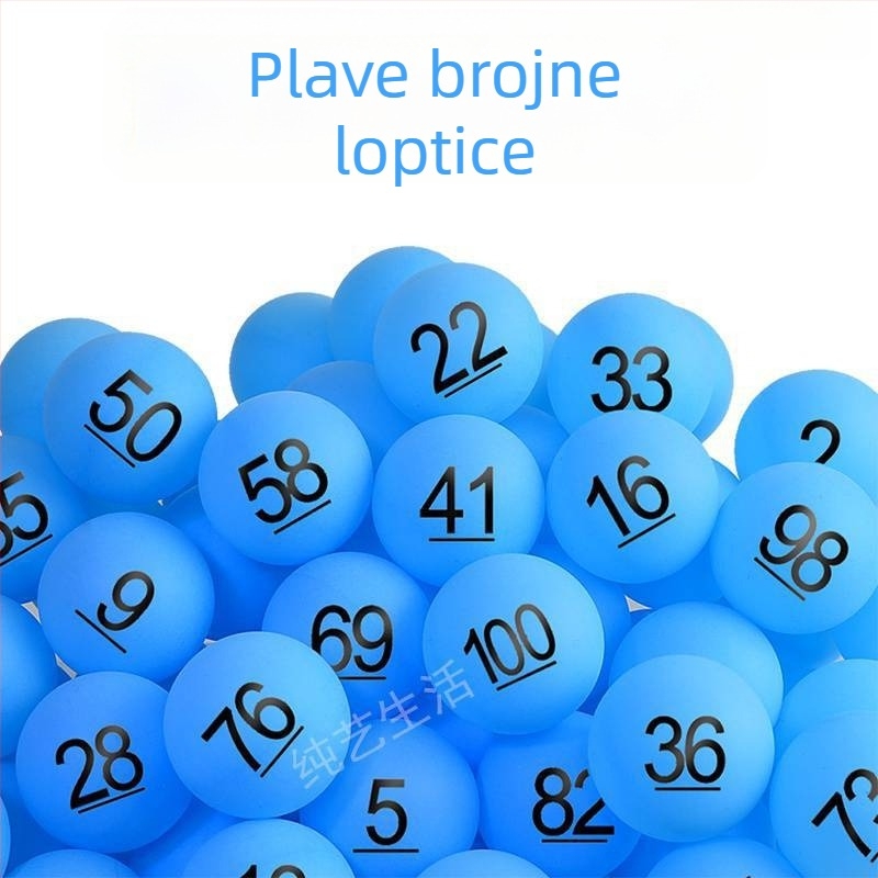 Lutrijska lopta za stolni tenis s digitalnim brojevima - Marka Roll along; Materijal: Drugo; Primjenjivo: Drugo