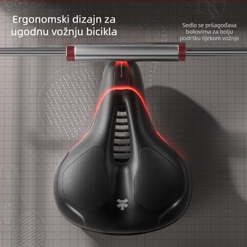 Sjedalo za bicikl Velvive 188 — izuzetno mekano, ublažava bolove u stražnjici, udobna navlaka za sjedala za planinske bicikle