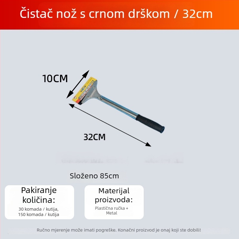 Nož za čišćenje s dugačkim drškom, proširivi alat za dekoraciju, špatula za kit za staklene pločice, tip ravnog noža