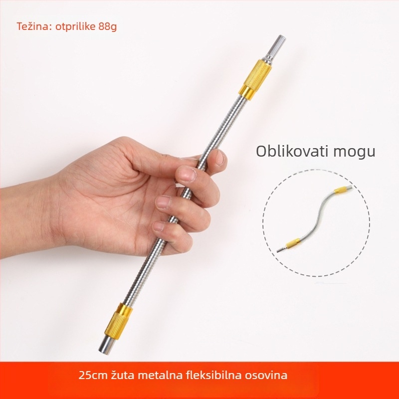 Univerzalni fleksibilni šaft za bušilicu, karbonska čelika, više kutova, višenamjenski
