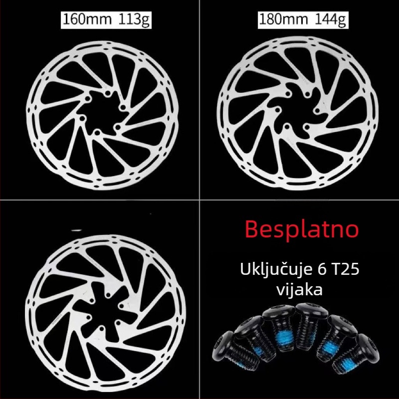 Center Line šestoboltnih pločica za disk kočnicu za planinske bicikle – mehaničko kočenje