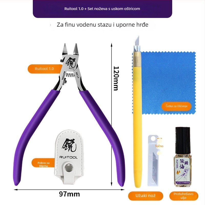 Gundam model alat za sastavljanje - početnički alat, klešta s jednom oštricom, Podrijetlo: Drugo; Uvoz: Ne