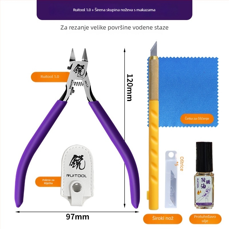 Gundam model alat za sastavljanje - početnički alat, klešta s jednom oštricom, Podrijetlo: Drugo; Uvoz: Ne