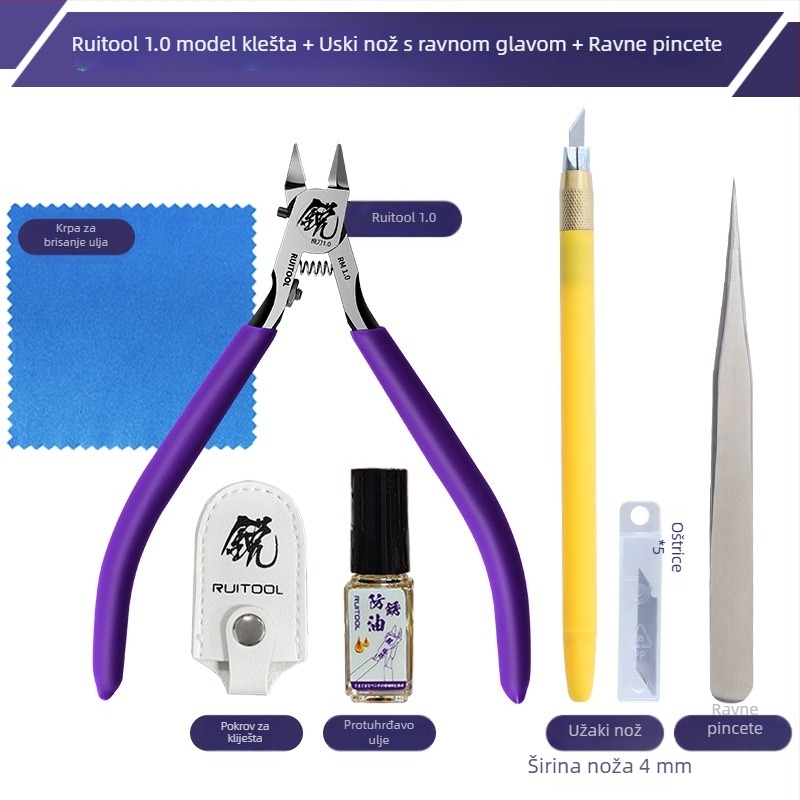 Gundam model alat za sastavljanje - početnički alat, klešta s jednom oštricom, Podrijetlo: Drugo; Uvoz: Ne