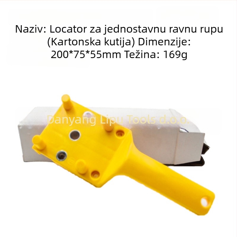Mr Drill Ravni otvarač rupa – Set alata za drvodjelstvo, bušenje i pozicioniranje na drvenim pločama – plastika