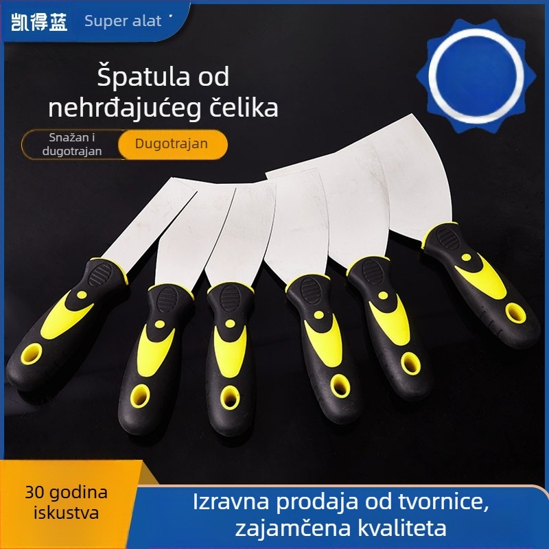 Špatula za kit s plastičnim držalom za skidanje kita i beljenje