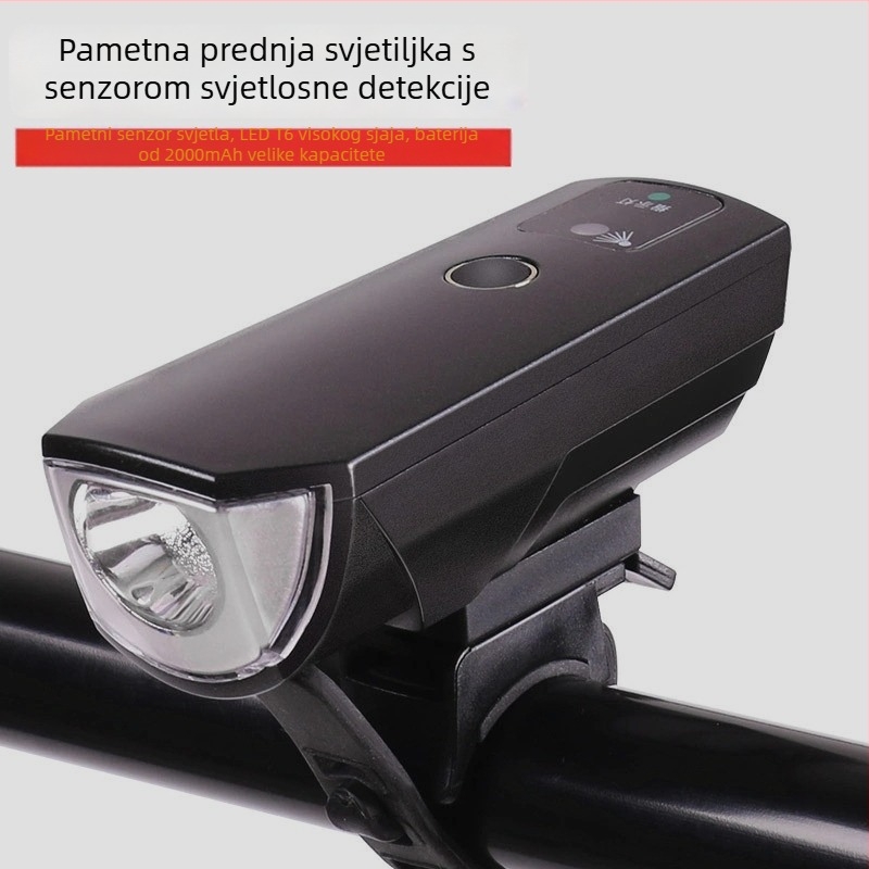 Yiquan prednje svjetlo za bicikl za planinske i cestovne bicikle s inteligentnim senzorom svjetla za noćnu vožnju