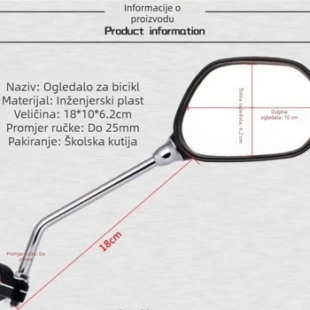 Zadnje ogledalo za planinski bicikl, Fujizhe marka, prilagodljivo procesiranje, licencirana privatna oznaka