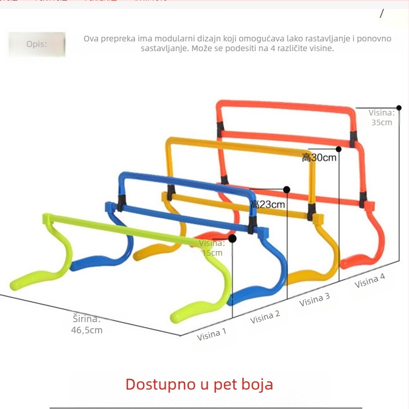 Nogometne prepreke za trening – odvojive, sklopive, s promjenjivom visinom | Materijal: ABS | Marka: Leap | Kategorija: Training Aids | Namijenjeno: Nogomet