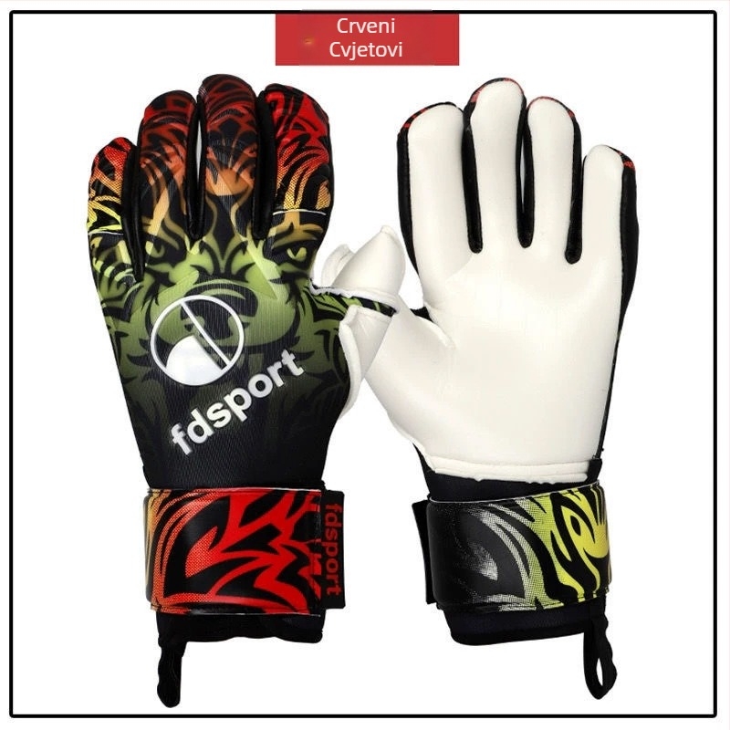 Golmanske rukavice za nogomet – prozračne, zaštita prstiju, protuklizne, izdržljive za trening, guma, model 8234, unisex