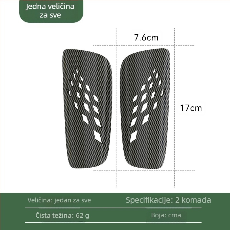 Lagani štitnik za potkoljenicu – gumeni materijal, pjena; prilagodljiv; za mlade nogometaše; pogodan za nogomet, košarku i odbojku