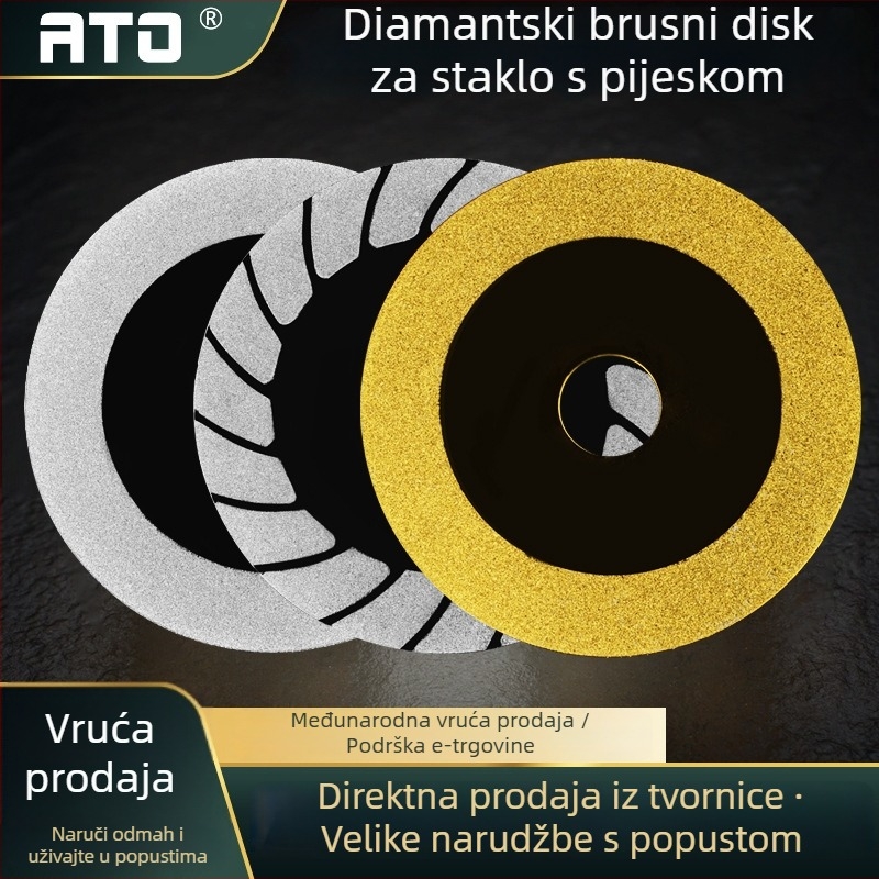 Dijamantni disk za rezanje stakla, dijamantni disk za brušenje pločica, disk za zavarivanje šavova — elektroplatirani, za dubinsku obradu stakla, ovlaštena privatna marka