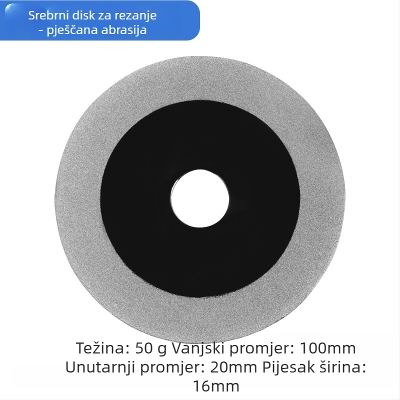 Dijamantni disk za rezanje stakla, dijamantni disk za brušenje pločica, disk za zavarivanje šavova — elektroplatirani, za dubinsku obradu stakla, ovlaštena privatna marka