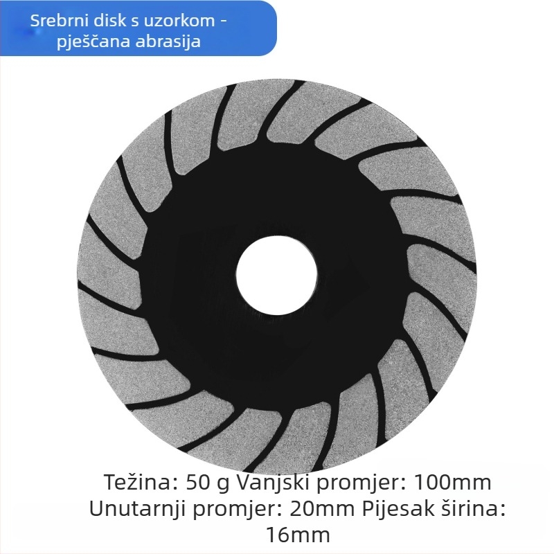 Dijamantni disk za rezanje stakla, dijamantni disk za brušenje pločica, disk za zavarivanje šavova — elektroplatirani, za dubinsku obradu stakla, ovlaštena privatna marka