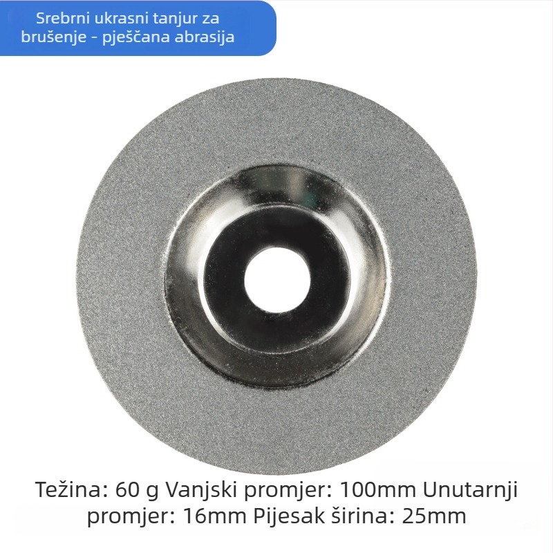 Dijamantni disk za rezanje stakla, dijamantni disk za brušenje pločica, disk za zavarivanje šavova — elektroplatirani, za dubinsku obradu stakla, ovlaštena privatna marka