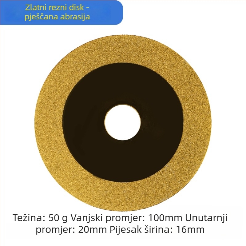 Dijamantni disk za rezanje stakla, dijamantni disk za brušenje pločica, disk za zavarivanje šavova — elektroplatirani, za dubinsku obradu stakla, ovlaštena privatna marka
