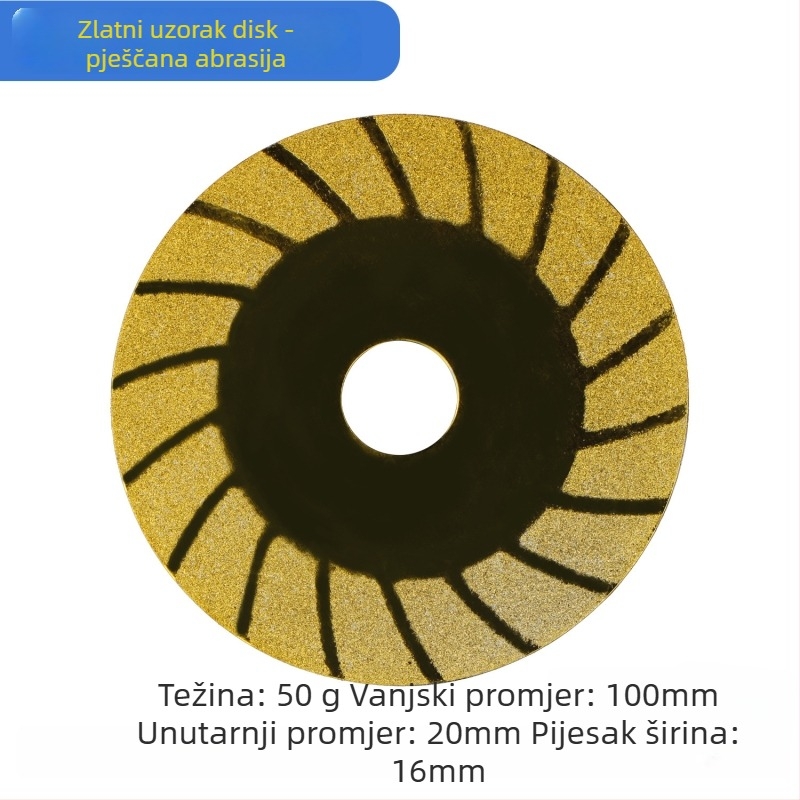 Dijamantni disk za rezanje stakla, dijamantni disk za brušenje pločica, disk za zavarivanje šavova — elektroplatirani, za dubinsku obradu stakla, ovlaštena privatna marka