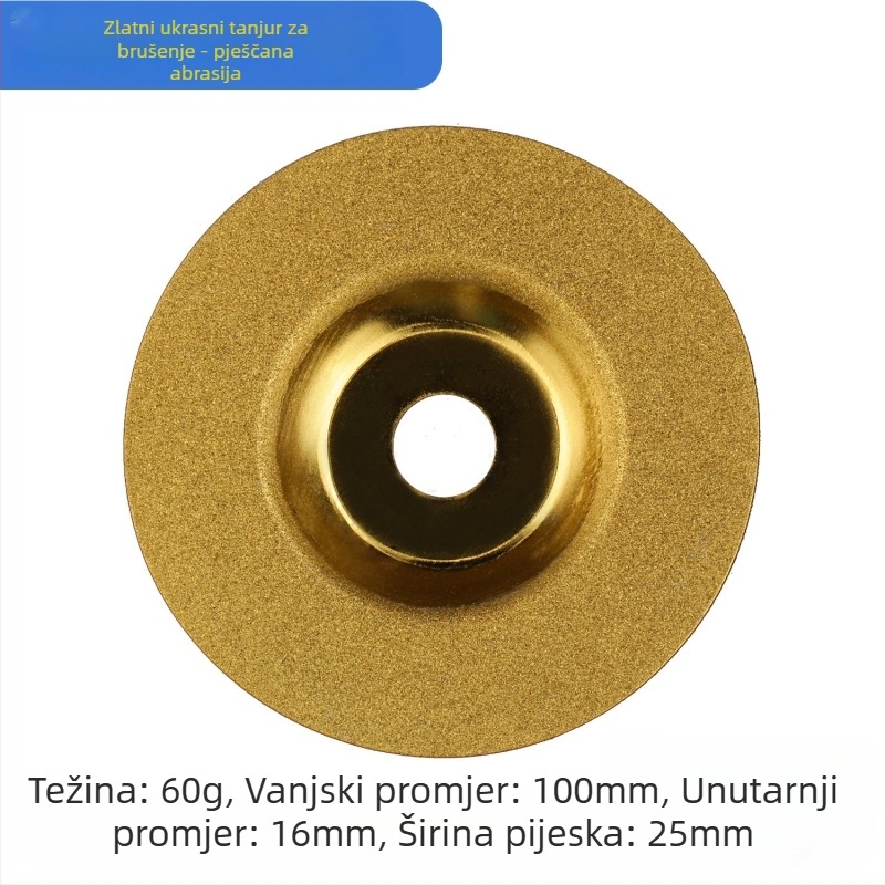 Dijamantni disk za rezanje stakla, dijamantni disk za brušenje pločica, disk za zavarivanje šavova — elektroplatirani, za dubinsku obradu stakla, ovlaštena privatna marka