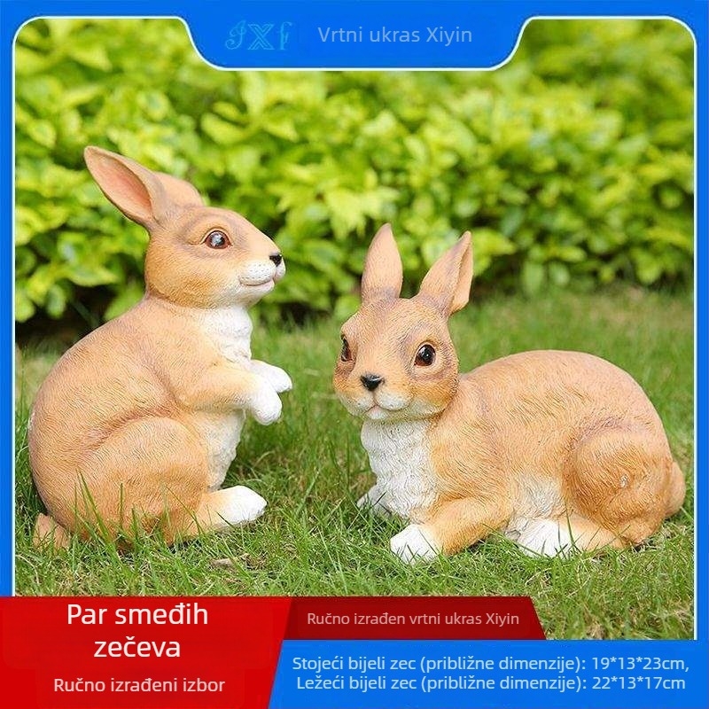 Figura od smole za vanjski vrt – gravirana izrada, ukras za dvorište, marka Xinfeng