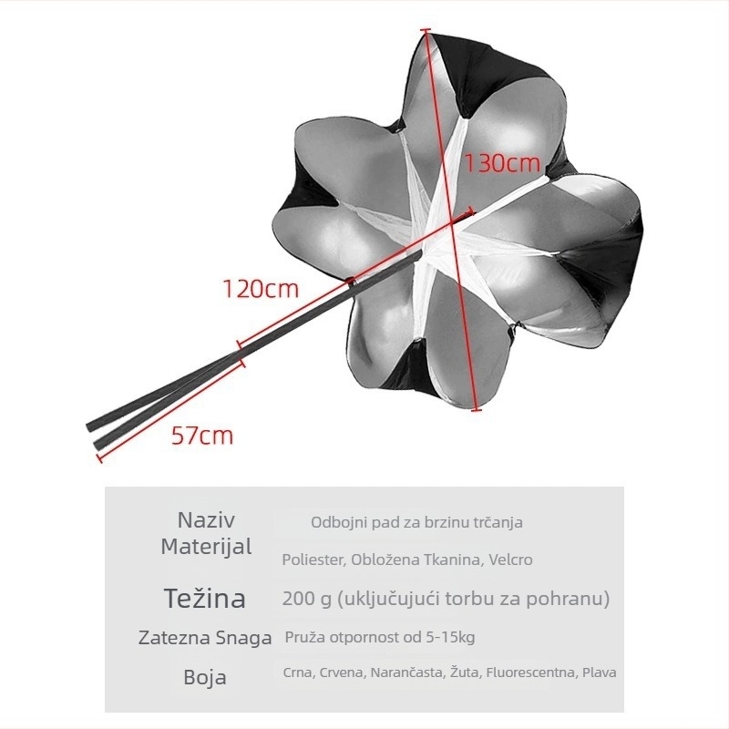 Otporni kišobran za treninge atletike – premazana tkanina, Thunder win card marka, pomoć za trening nogometa