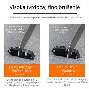 Chengyu 4-u-1 prijenosni alat za oštrenje noževa, oštrač od volframovog čelika