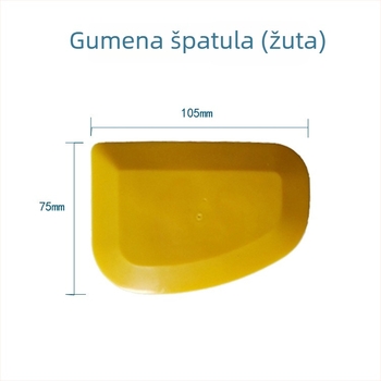 Strugač za kit za karoseriju automobila s čeličnom oštricom i gumenom drškom