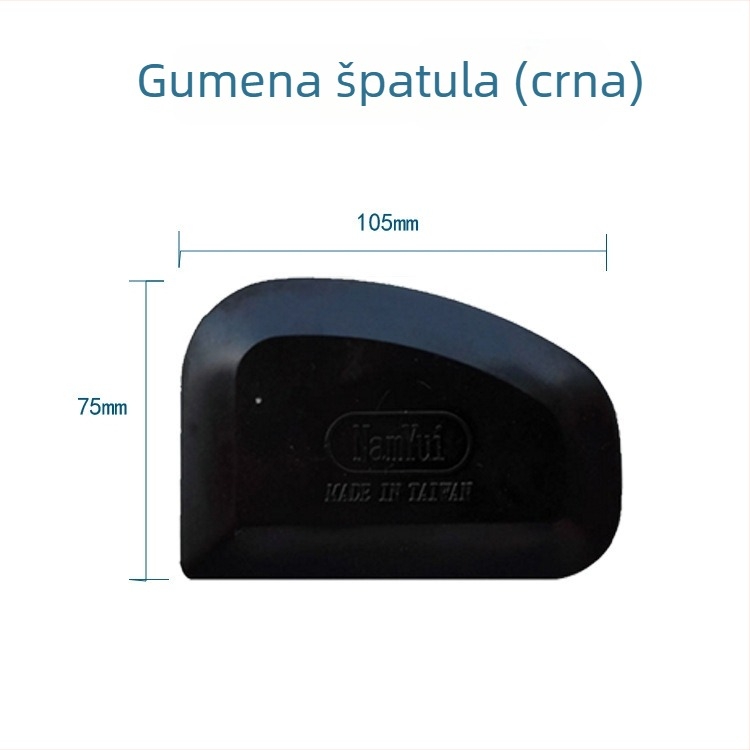 Strugač za kit za karoseriju automobila s čeličnom oštricom i gumenom drškom