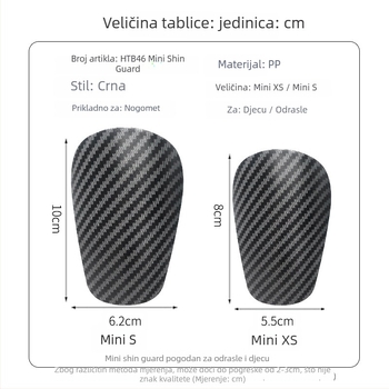 Štitnici za potkoljenicu s remenima – Dvostruki set za nogometni trening, PU materijal, model htb46