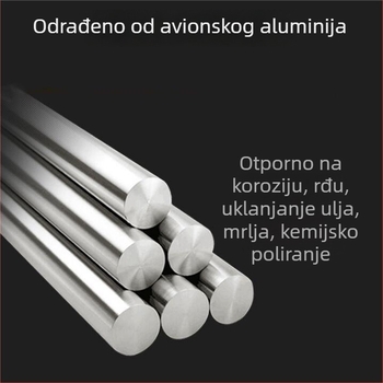 Aluminijski stalak za ručnike za kupaonicu, 2-slojni, anodno oksidirana završna obrada, model Space Aluminum Storage Rack, marka Huixin, nosivost 10 kg