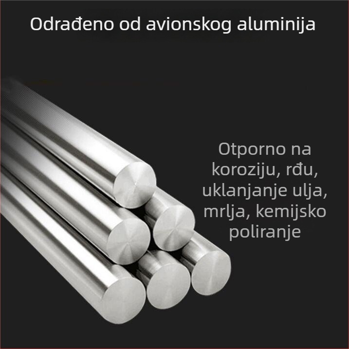 Aluminijski stalak za ručnike za kupaonicu, 2-slojni, anodno oksidirana završna obrada, model Space Aluminum Storage Rack, marka Huixin, nosivost 10 kg