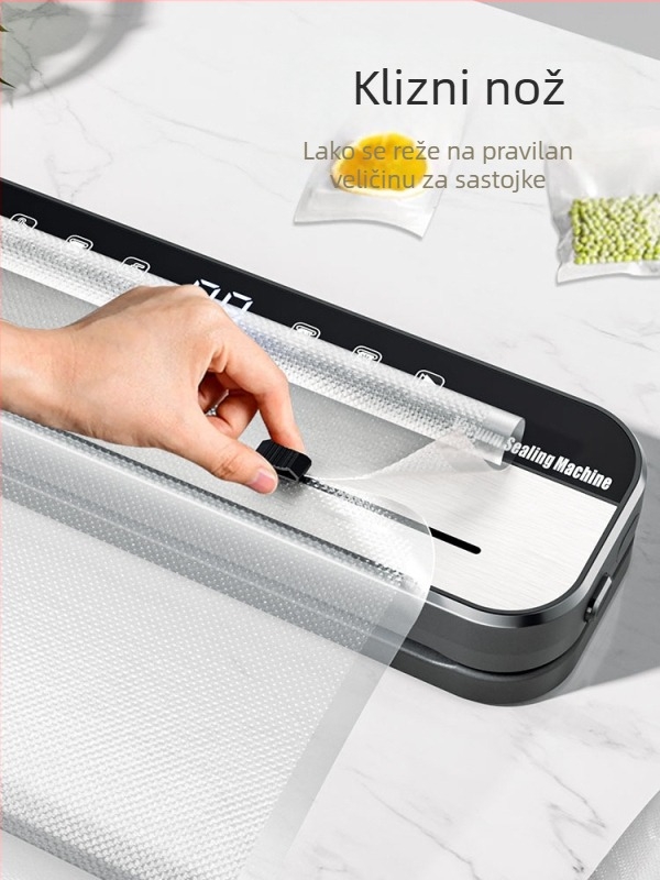 Potpuno automatska vakuumska mašina za pakiranje hrane, kućna i komercijalna upotreba, pogodna za mokre i suhe sastojke, plastično zapečaćenje i očuvanje svježine