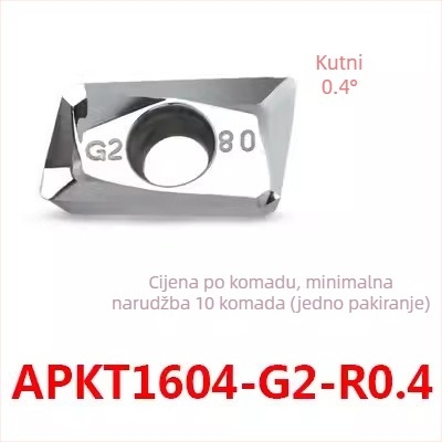 CNC aluminijska frezna umetka za obradu bakra i aluminija - APKT1604PDFR-MA, APKT1135PDER-MA, H01 | Zhuzhou