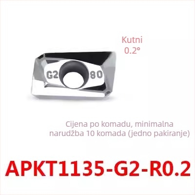 CNC aluminijska frezna umetka za obradu bakra i aluminija - APKT1604PDFR-MA, APKT1135PDER-MA, H01 | Zhuzhou