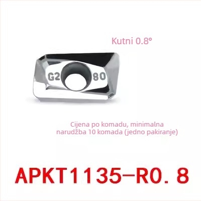 CNC aluminijska frezna umetka za obradu bakra i aluminija - APKT1604PDFR-MA, APKT1135PDER-MA, H01 | Zhuzhou
