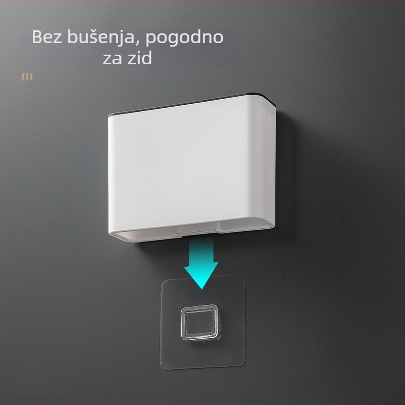 Zidni držač noževa za kuhinju, višefunkcionalan, bez bušenja, plastičan, zidni nosač, moderni minimalistički stil, Ming Ang