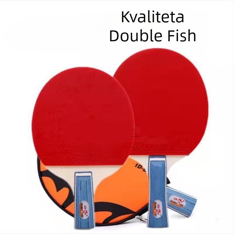 Raketa za stolni tenis s futom, za početnike, pravilan udarac, anti-prijanjiva guma, drvena jezgra lipe