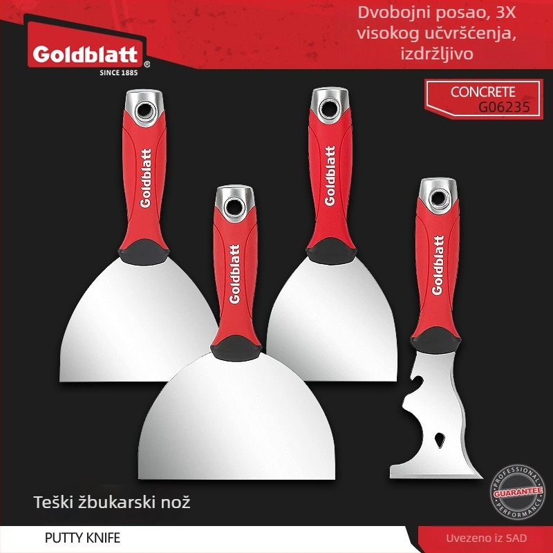 Goldblatt teški nož za špachtlu, debeli alat za špachtanje, plosnati nož za struganje boje sa zidova