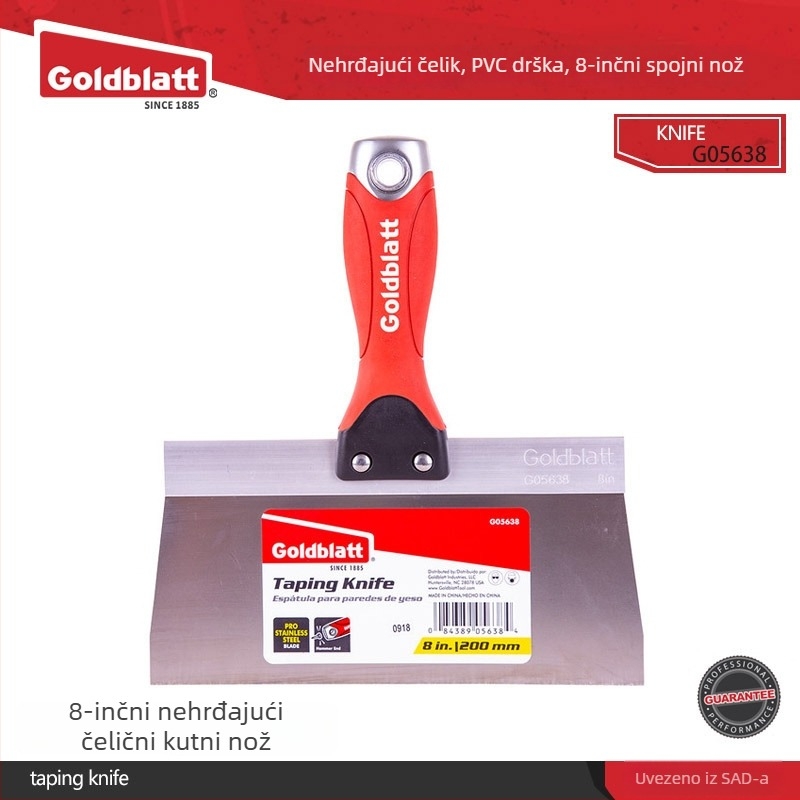 Goldblatt teški nož za špachtlu, debeli alat za špachtanje, plosnati nož za struganje boje sa zidova