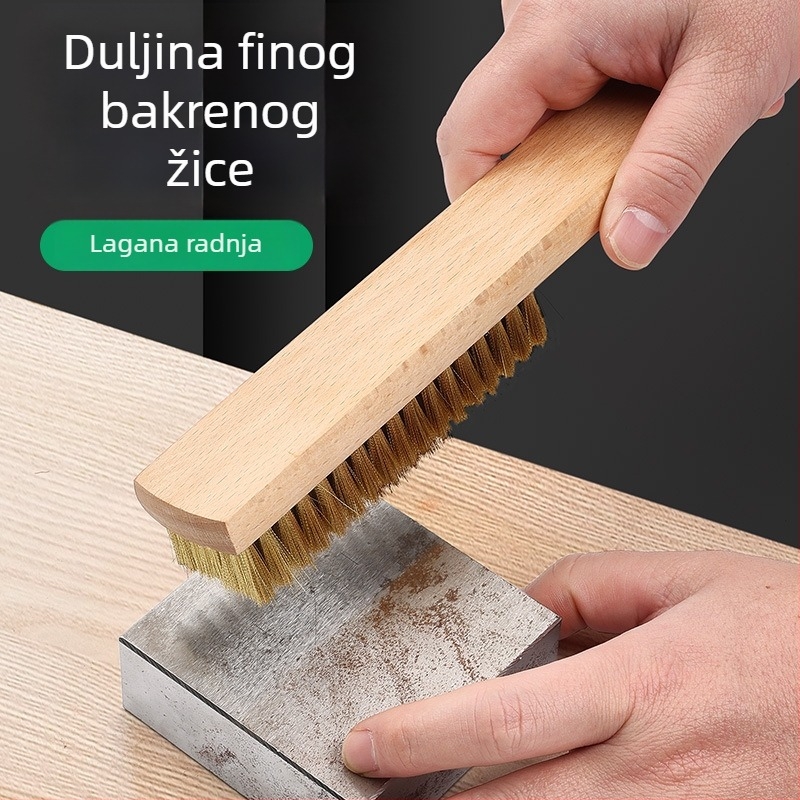 Coyute Mekana bakrena žičana četkica za nježno čišćenje perli, četka za čišćenje bakra i nehrđajućeg čelika, uklanjanje hrđe
