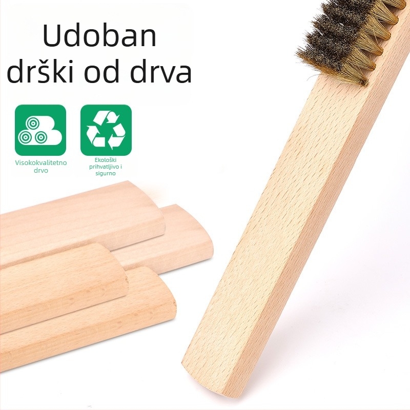 Coyute Mekana bakrena žičana četkica za nježno čišćenje perli, četka za čišćenje bakra i nehrđajućeg čelika, uklanjanje hrđe