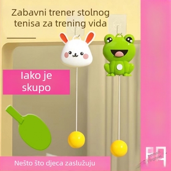 Dječji trener stolnog tenisa — vježba koordinacije ruka-oko, visići trener za početnike, PP materijal