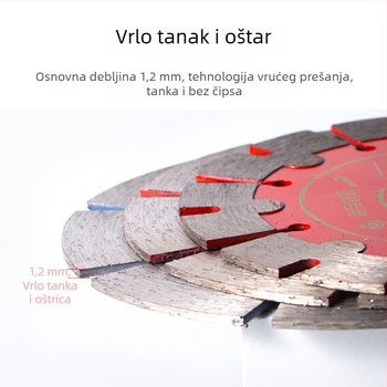 Dijamantna pila za beton za slotiranje, sinterizirana – marka Great White Shark