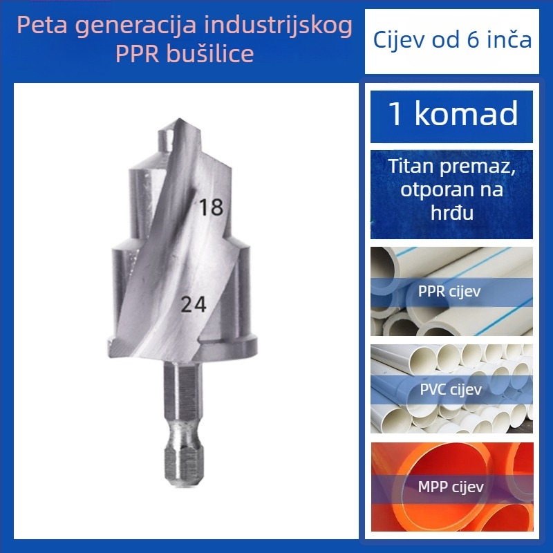 Set svrdla za PPR cijevi i otvarač rupa za PVC cijevi – alati, Yutai