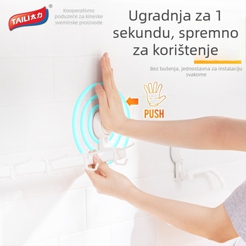 Zidni stalak za kuhinjske posuđe – ABS, pomični, kod Aw556, moderni minimalistički stil, marka Too Much Force